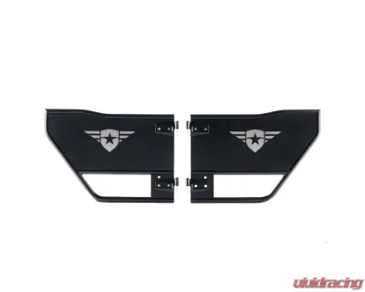 Combat Off Road Half Doors Rear Steel Pair Jeep Wrangler 2018-2023|Gladiator 2020-2023 - 15-1049